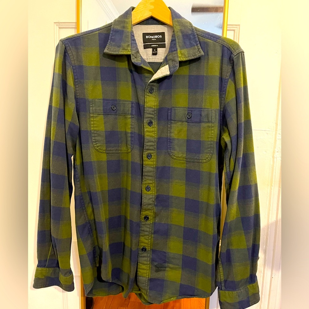 Bonobos Stretch Flannel Button Down Shirt
